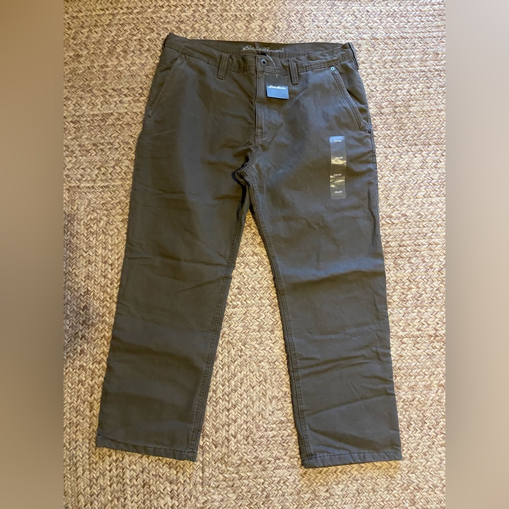 MENS NWT Fleece-Lined Pants Eddie Bauer  38W / 30L